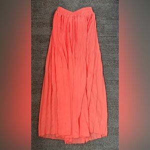 Topdress Women's Chiffon Elastic High Waist Pleated Skirt